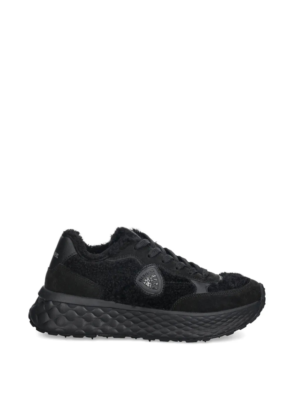 Blauer Lynn Textured Panelled — Black — Size US M 3.5 - US W 5 — Front View