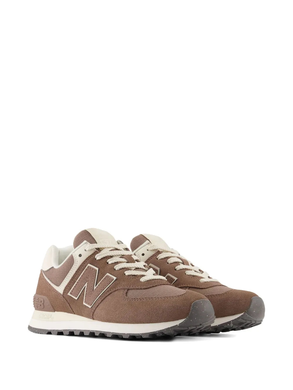 New Balance 574 Logo — Brown — Size US M 3.5 - US W 5 — Side View