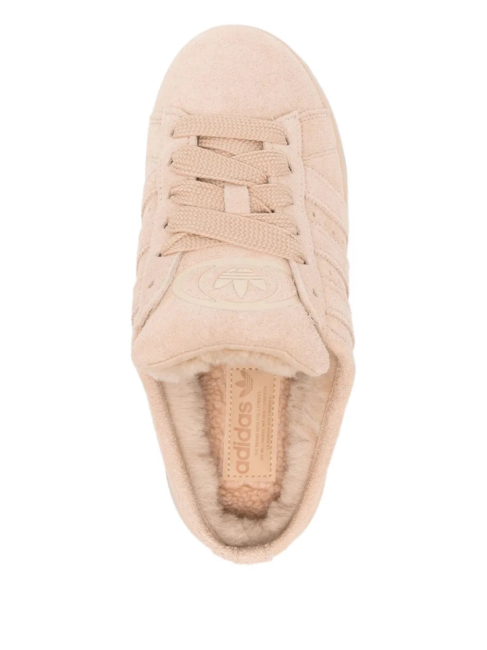 adidas Campus 00S — Beige — Size US M 3.5 - US W 5 — Top View