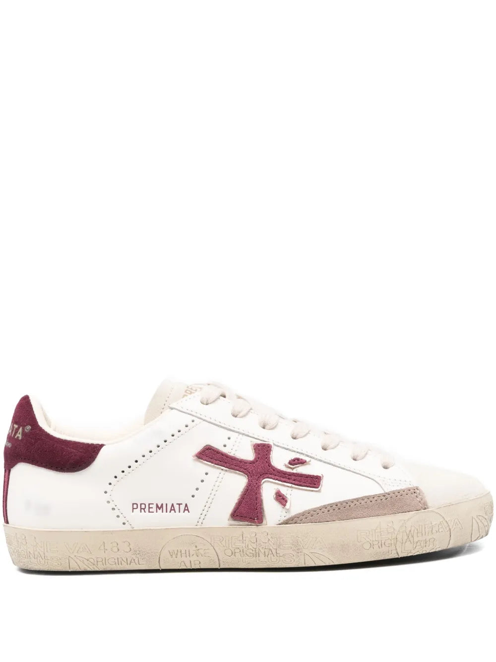 Premiata Suede — White — Size US M 3.5 - US W 5 — Front View