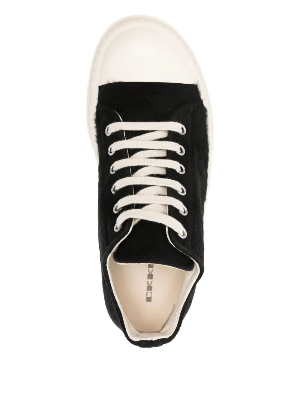 Rick Owens DRKSHDW Lace-Up — Black — Size US M 3.5 - US W 5 — Top View