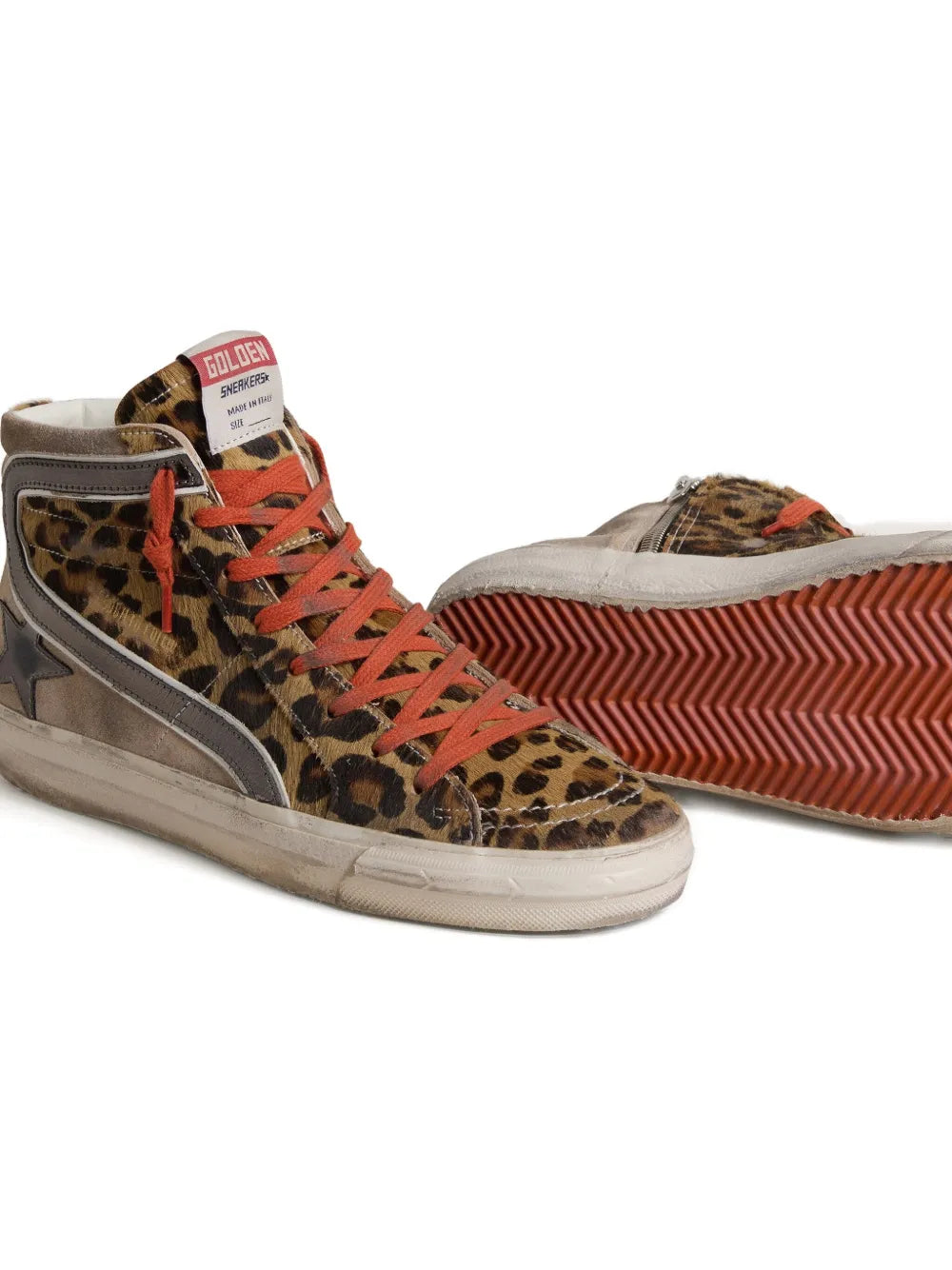 Golden Goose Slide High-Top — Brown — Size US M 3.5 - US W 5 — Back View