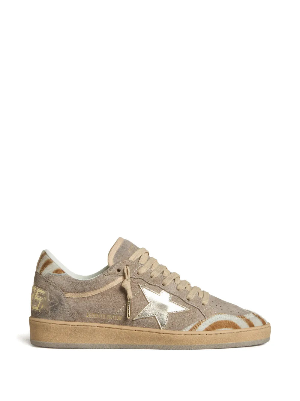 Golden Goose Ball Star Suede — Beige — Size US M 3.5 - US W 5 — Front View