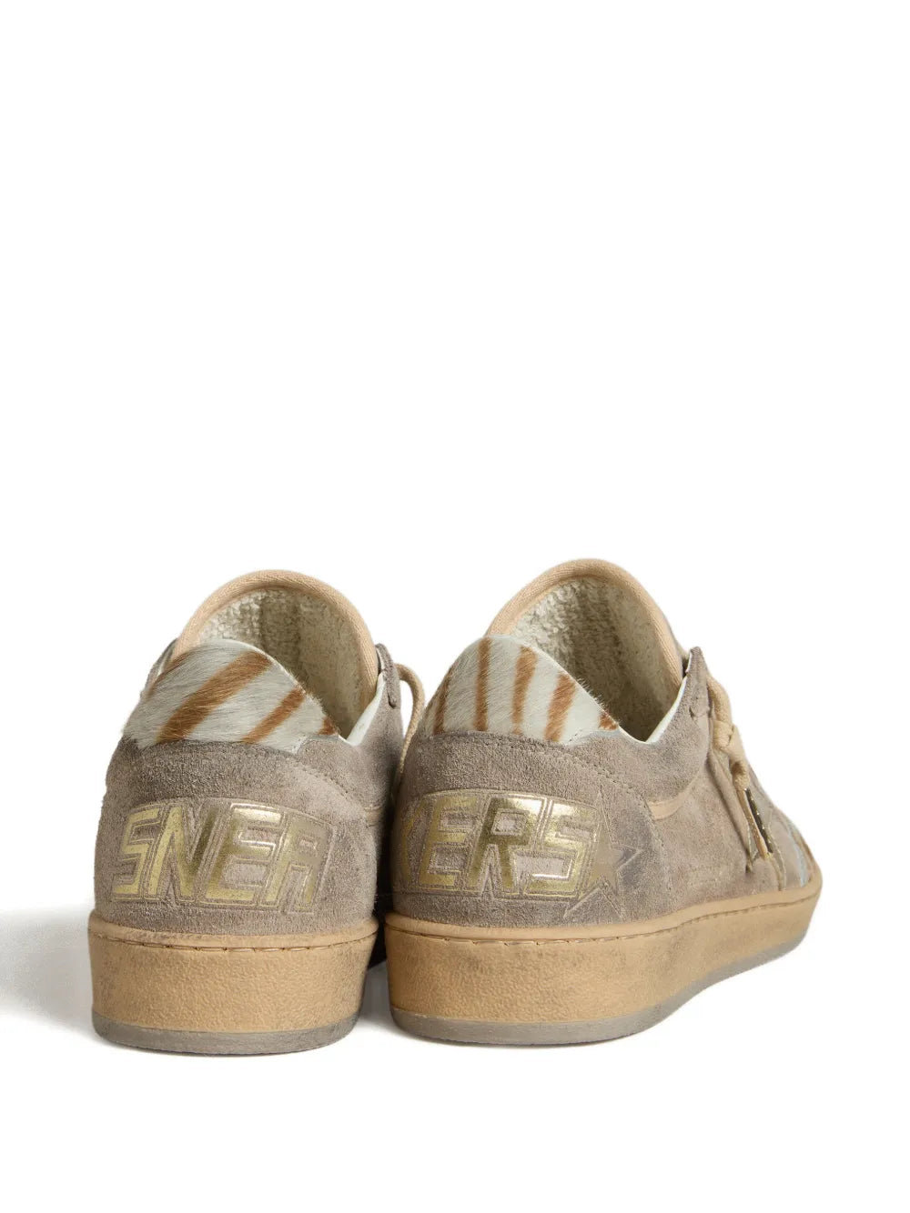 Golden Goose Ball Star Suede — Beige — Size US M 3.5 - US W 5 — Back View