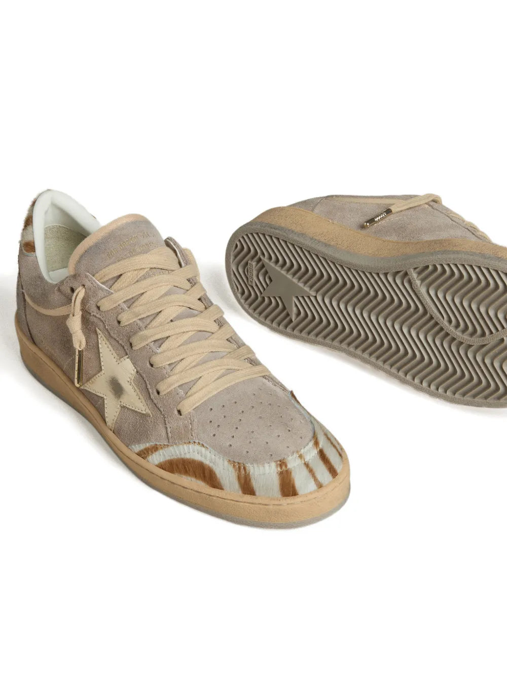 Golden Goose Ball Star Suede — Beige — Size US M 3.5 - US W 5 — Top View