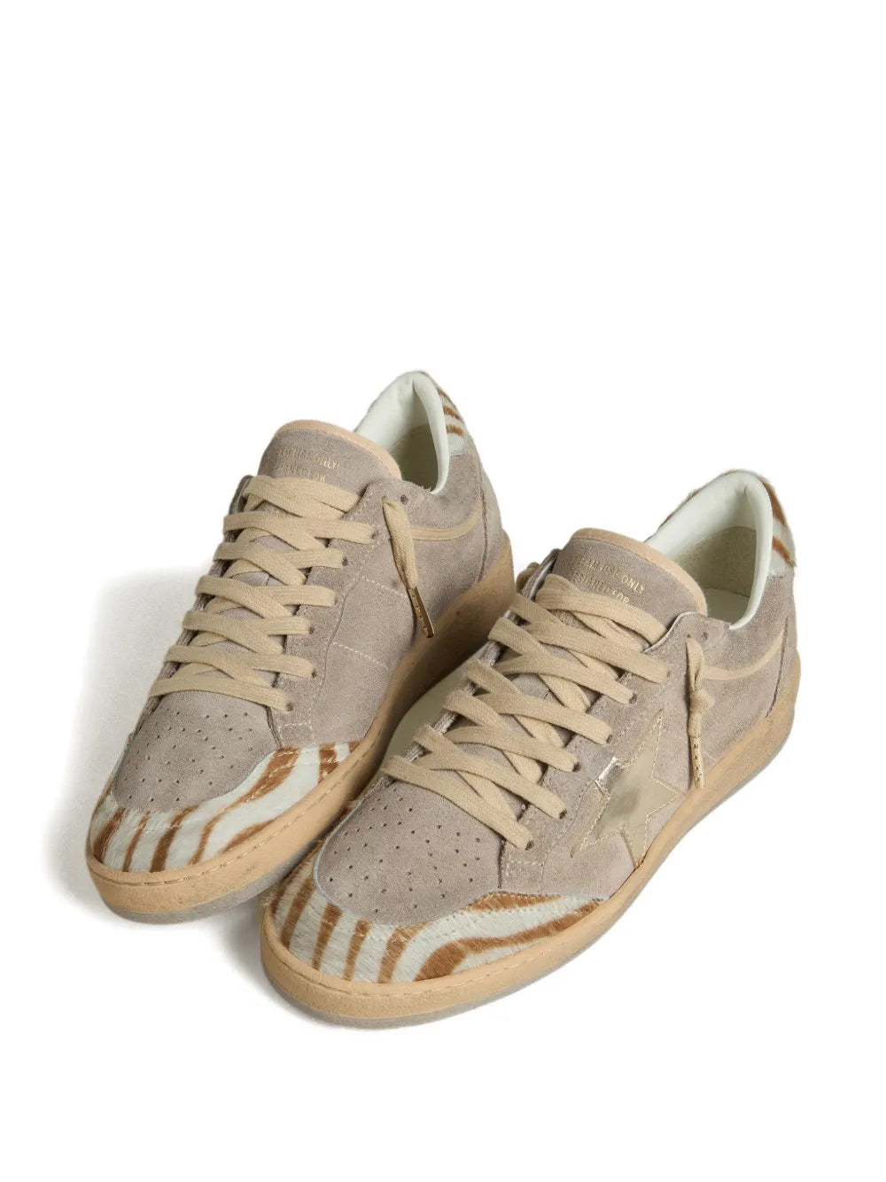Golden Goose Ball Star Suede — Beige — Size US M 3.5 - US W 5 — Side View
