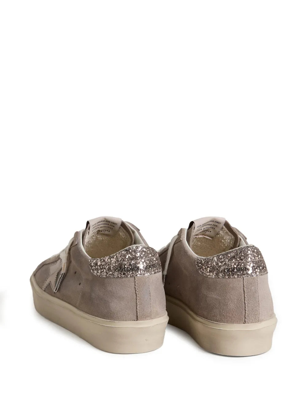 Golden Goose Hi Star Glitter — Grey — Size US M 3.5 - US W 5 — Back View