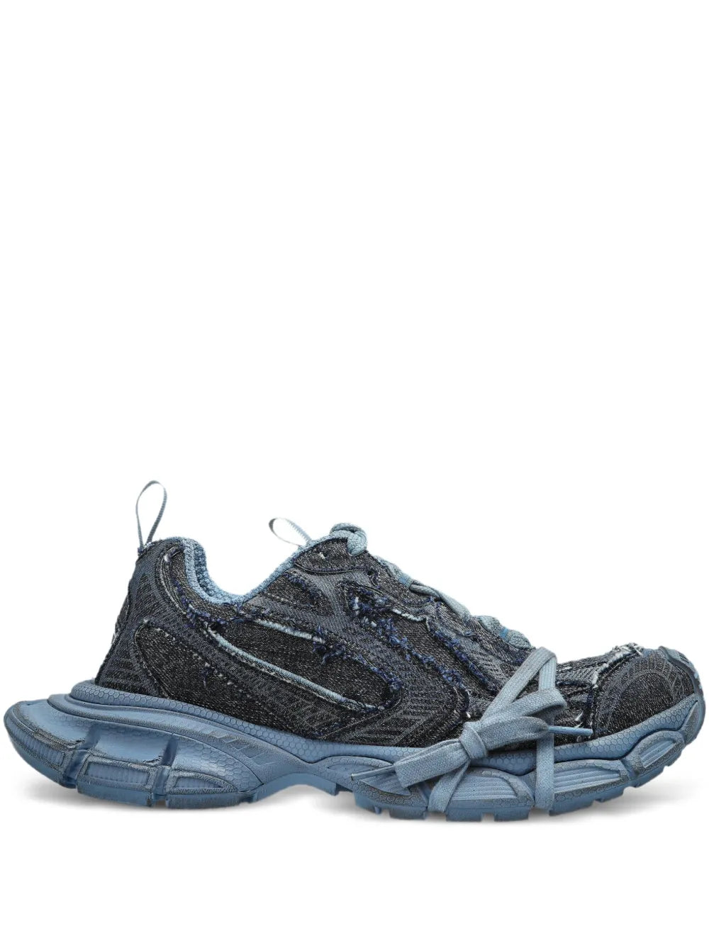 Balenciaga 3Xl Distressed Lace-Up — Blue — Size US M 3.5 - US W 5 — Front View