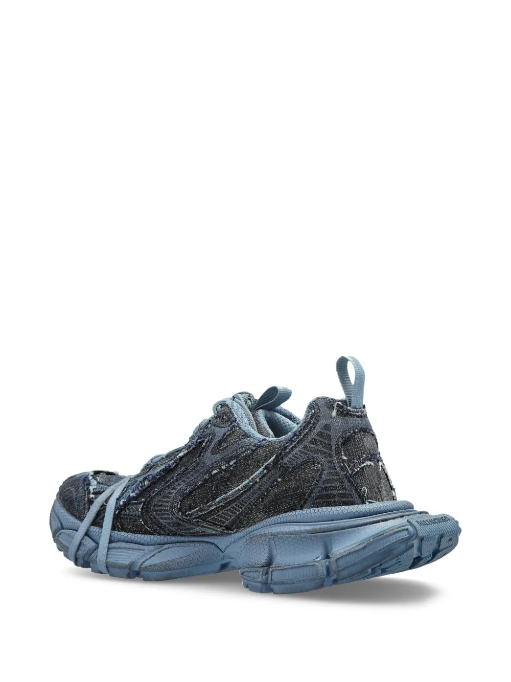 Balenciaga 3Xl Distressed Lace-Up — Blue — Size US M 3.5 - US W 5 — Top View