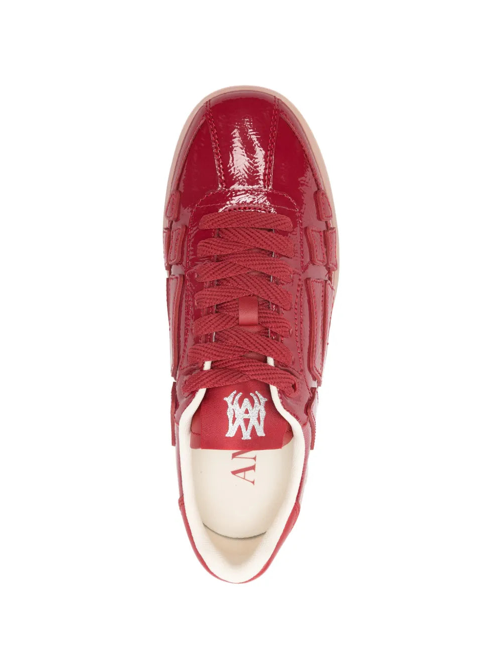 AMIRI Pacific Bones — Red — Size US M 3.5 - US W 5 — Top View