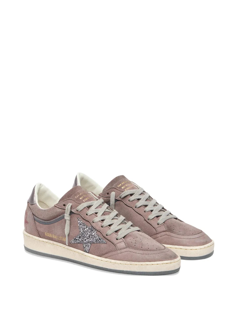 Golden Goose Ball Star Glitter-Embellishment — Purple — Size US M 3.5 - US W 5 — Side View