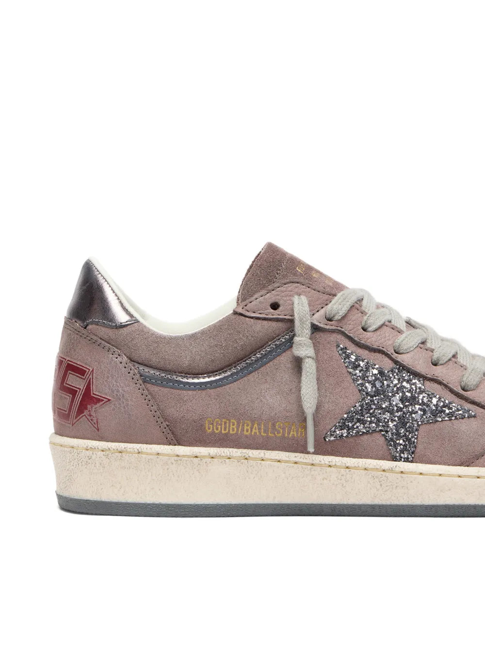 Golden Goose Ball Star Glitter-Embellishment — Purple — Size US M 3.5 - US W 5 — Detail View