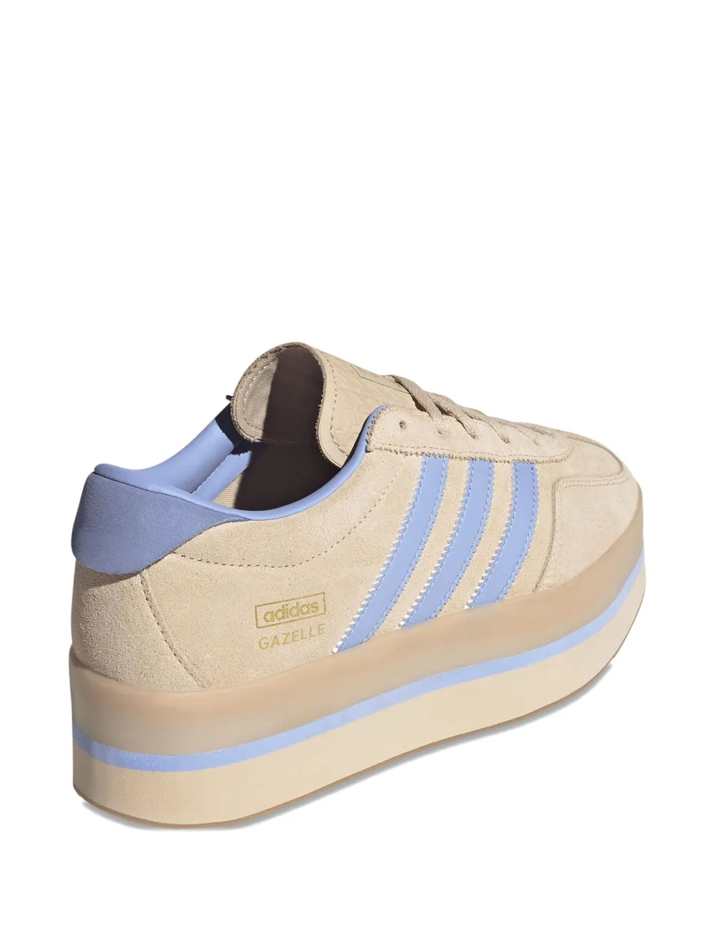 adidas Gazelle Stack — Beige — Size US M 3.5 - US W 5 — Back View