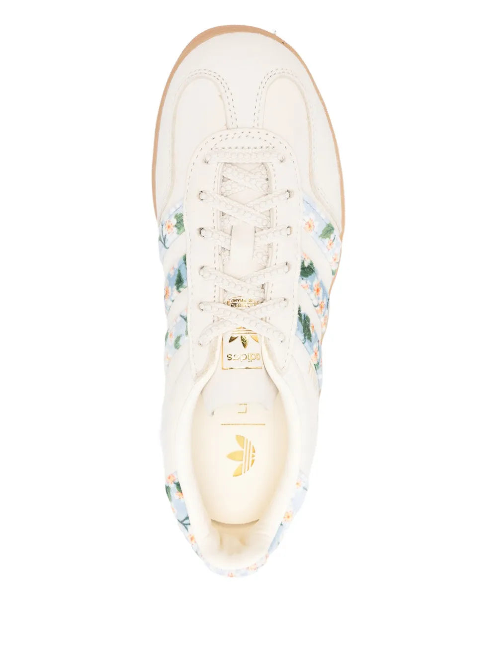 adidas X Liberty London Gazelle Indoor — White — Size US M 3.5 - US W 5 — Top View