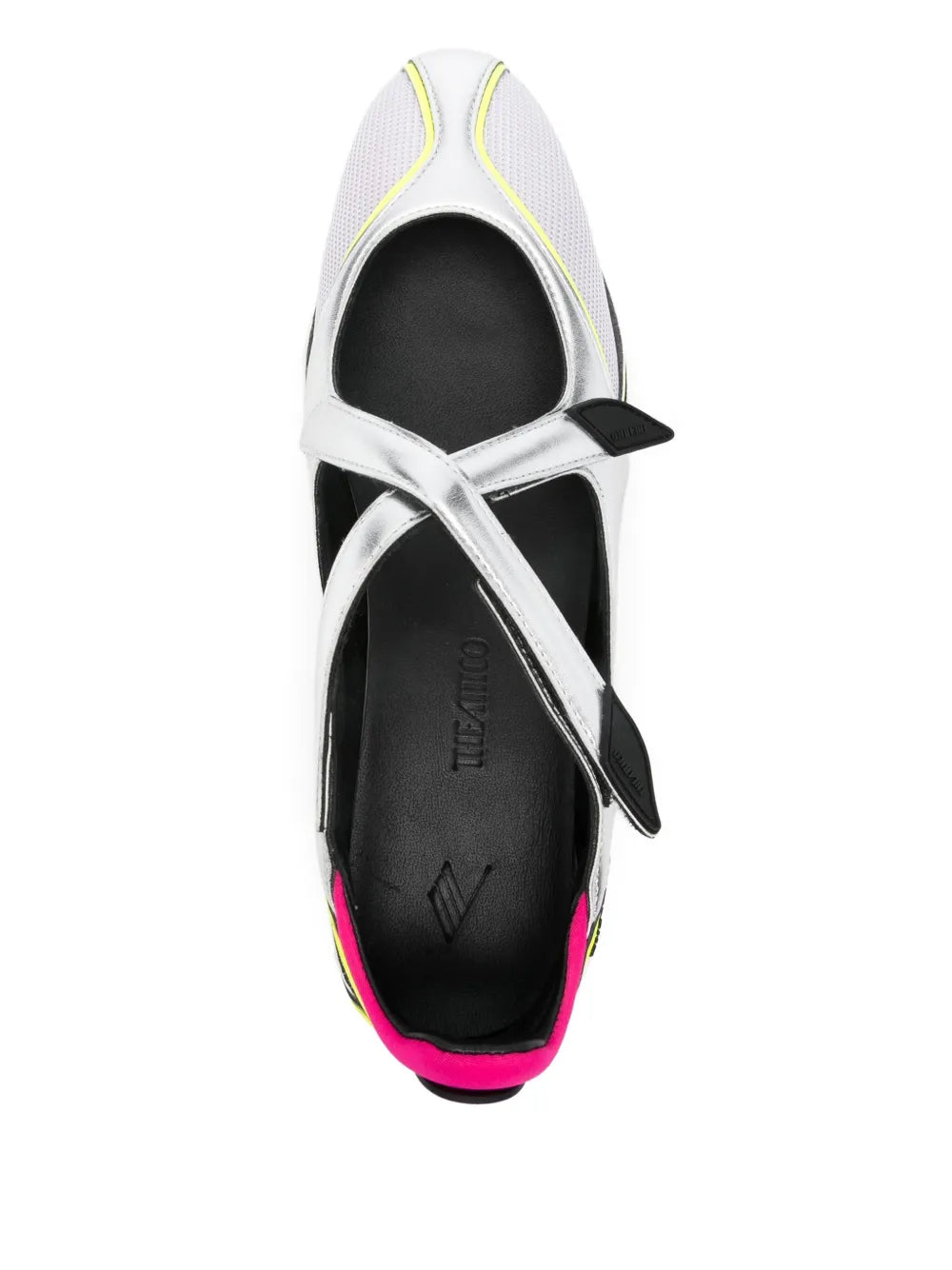 The Attico Cut-Out Floor — Grey — Size US M 3.5 - US W 5 — Top View