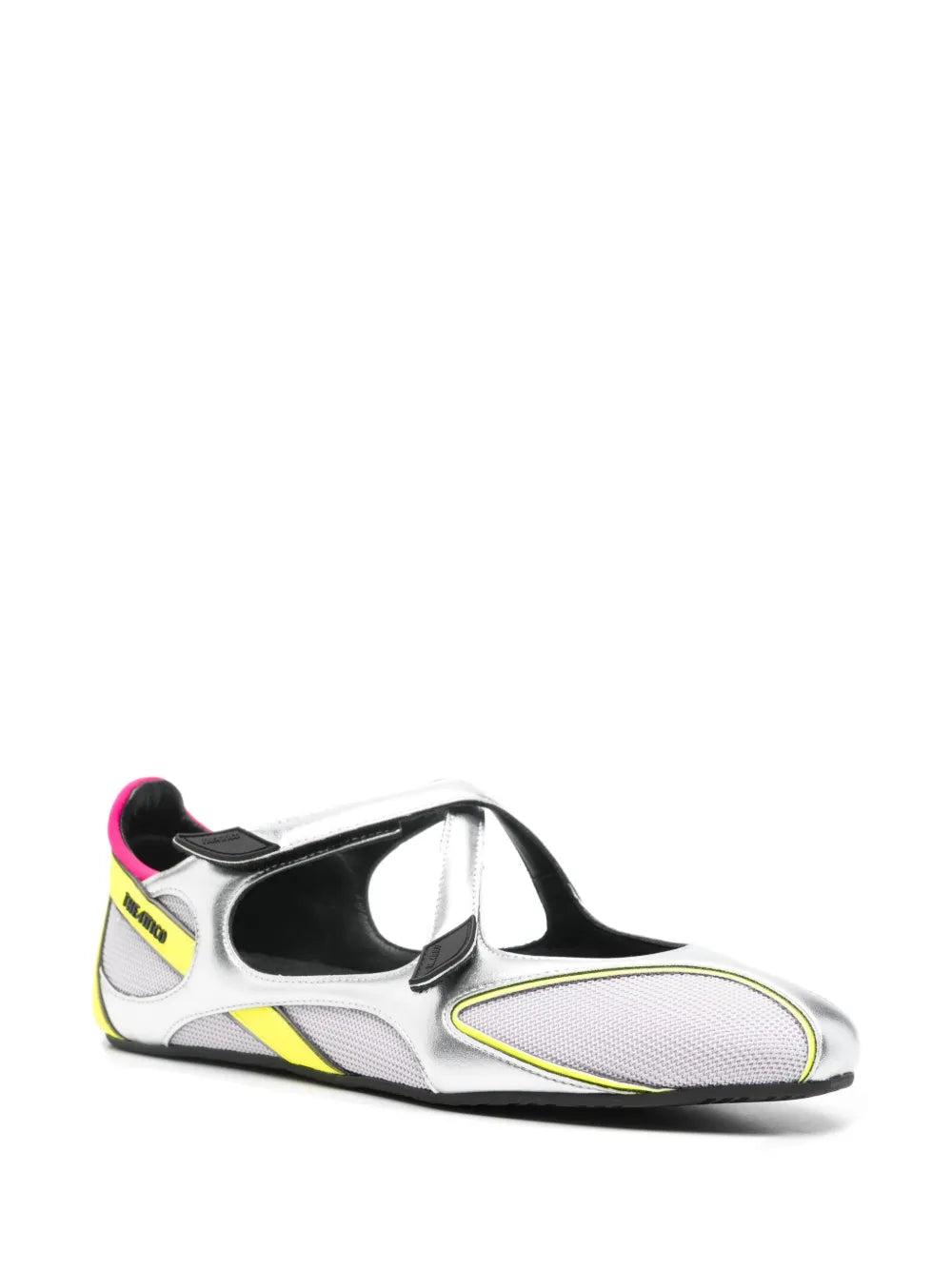 The Attico Cut-Out Floor — Grey — Size US M 3.5 - US W 5 — Side View