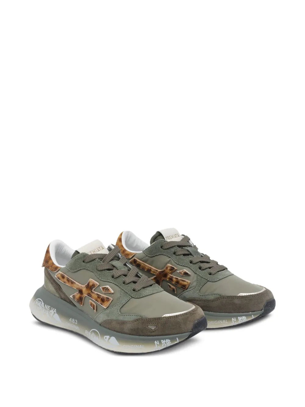 Premiata Lauryn — Green — Size US M 3.5 - US W 5 — Side View