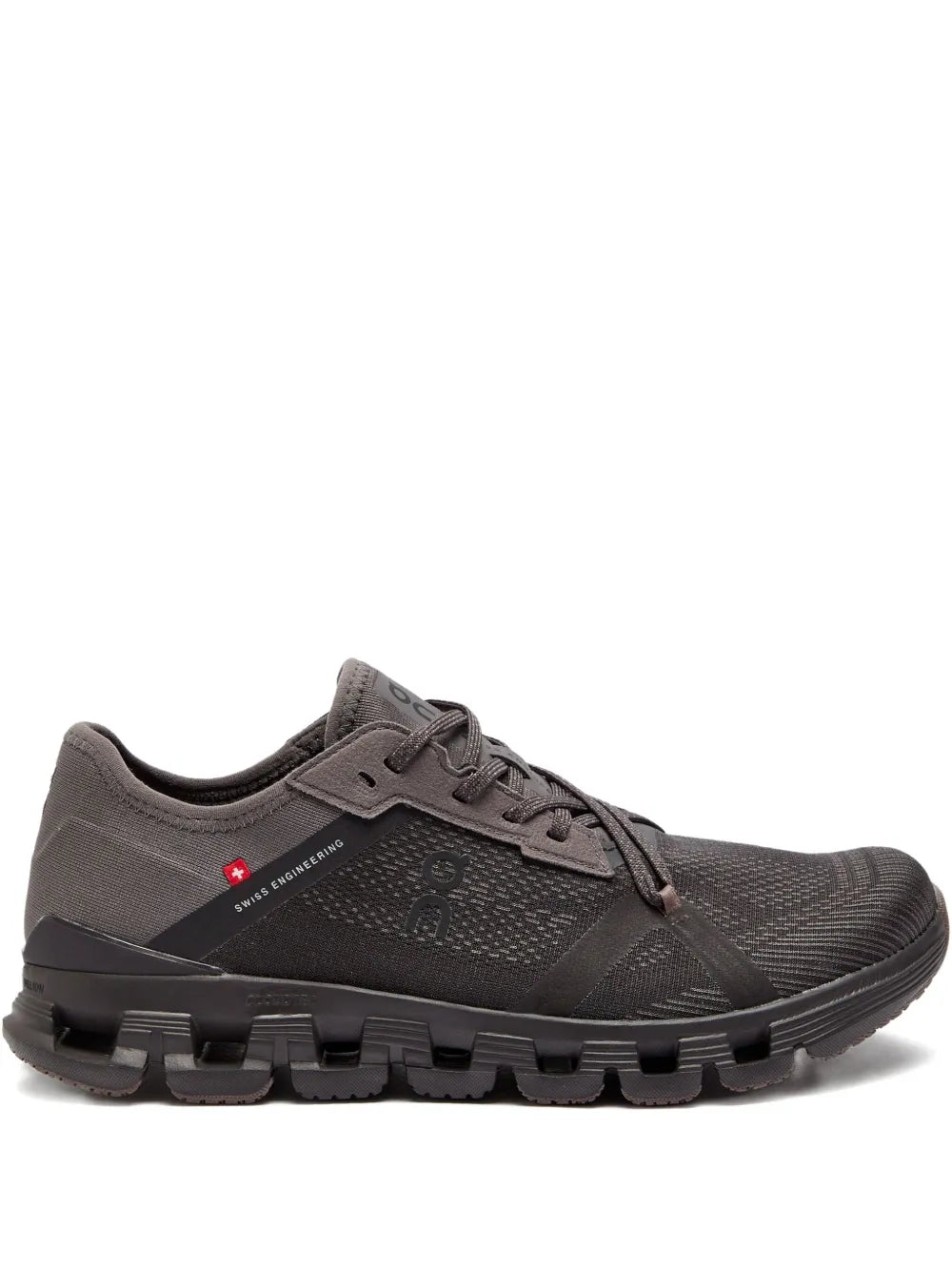 On Running Cloud X 4 Ad Swiss Engineering Detail Trainers — Grey — Size US M 3.5 - US W 5 — Front View