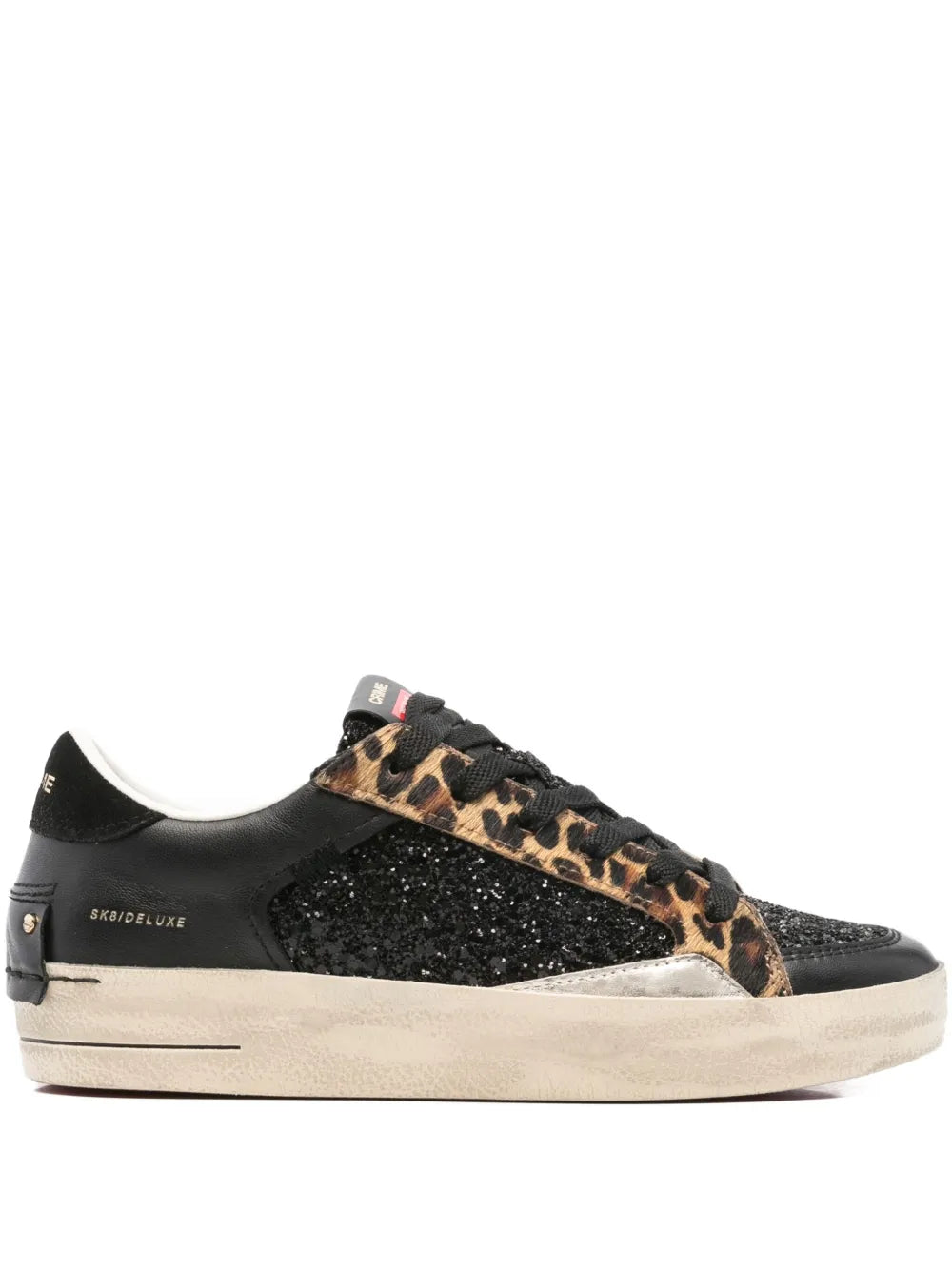 Crime London Sk8 Deluxe — Black — Size US M 3.5 - US W 5 — Front View