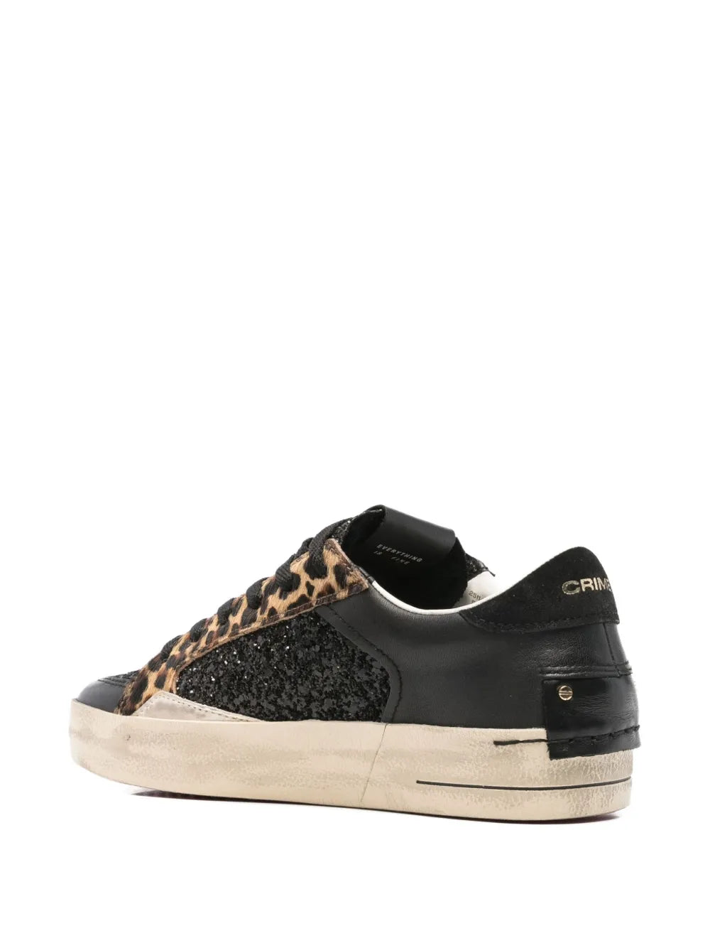 Crime London Sk8 Deluxe — Black — Size US M 3.5 - US W 5 — Back View