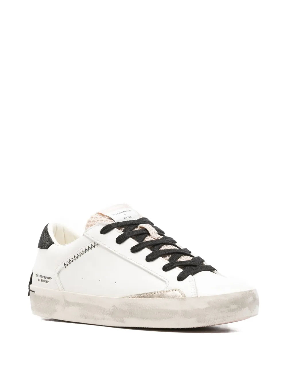 Crime London Leather — White — Size US M 3.5 - US W 5 — Side View