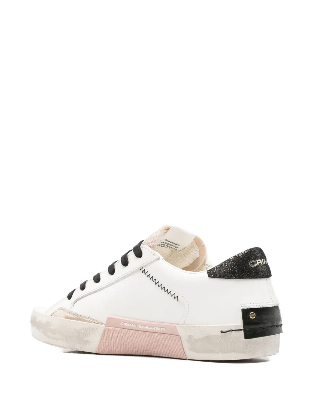 Crime London Leather — White — Size US M 3.5 - US W 5 — Back View