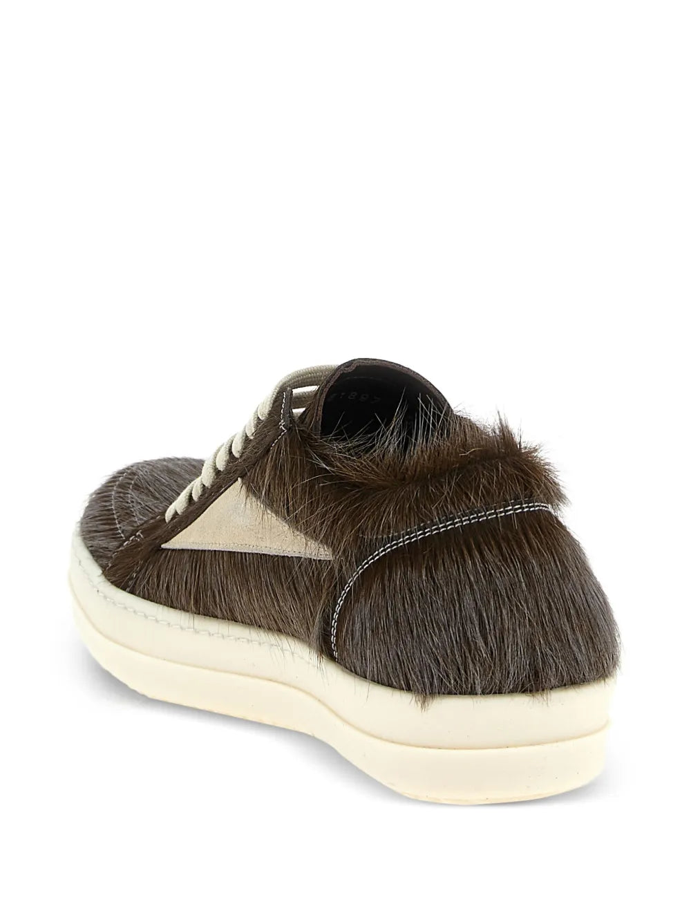 Rick Owens Concordians Hair-On Lace-Up — Brown — Size US M 3.5 - US W 5 — Top View