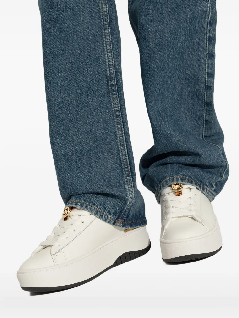 Michael Michael Kors Textured Leopard — White — Size US M 3.5 - US W 5 — Detail View
