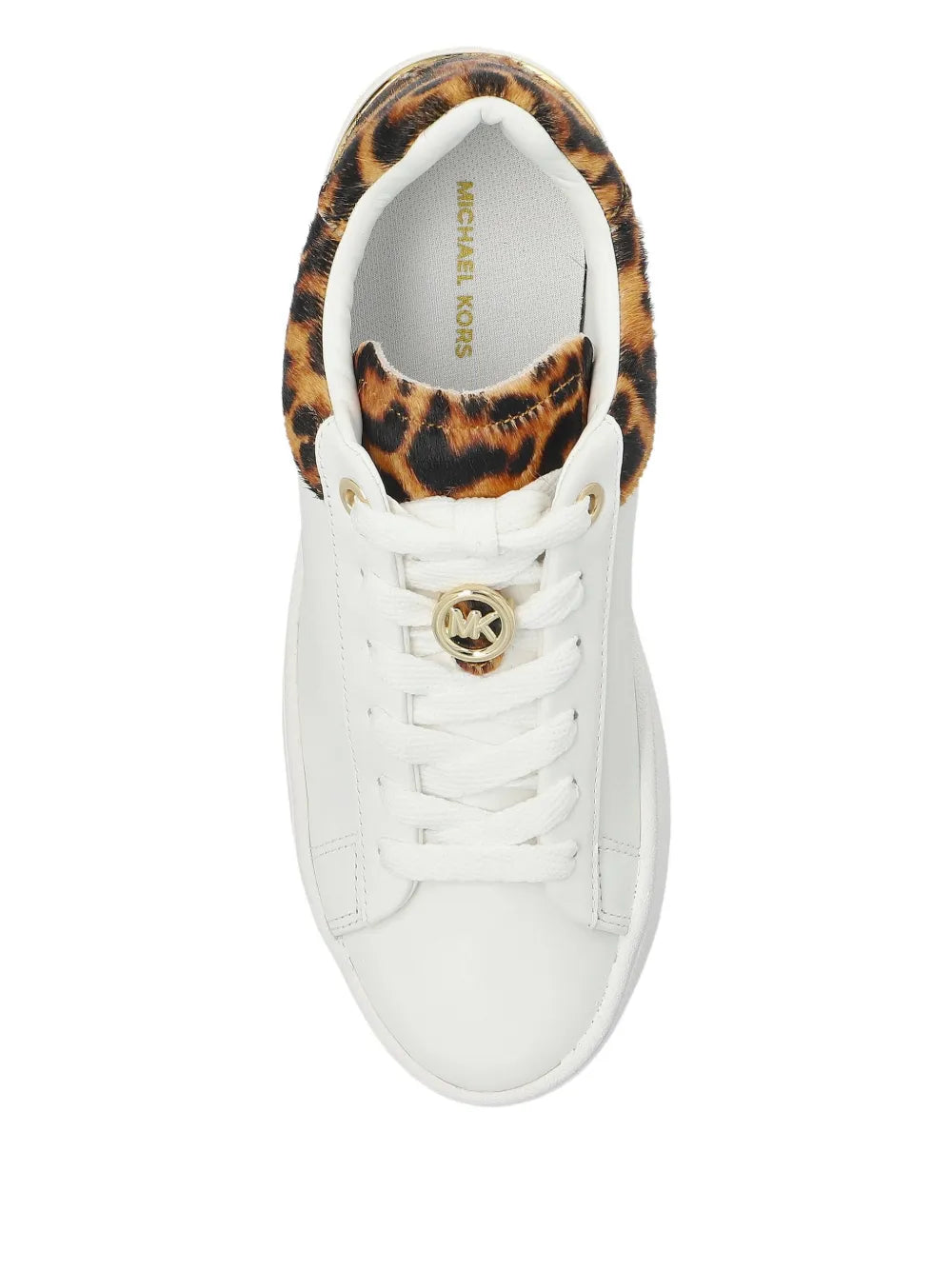 Michael Michael Kors Textured Leopard — White — Size US M 3.5 - US W 5 — Back View