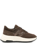 Hogan Glitter Logo Trainers — Brown — Size US M 3.5 - US W 5 — Front View
