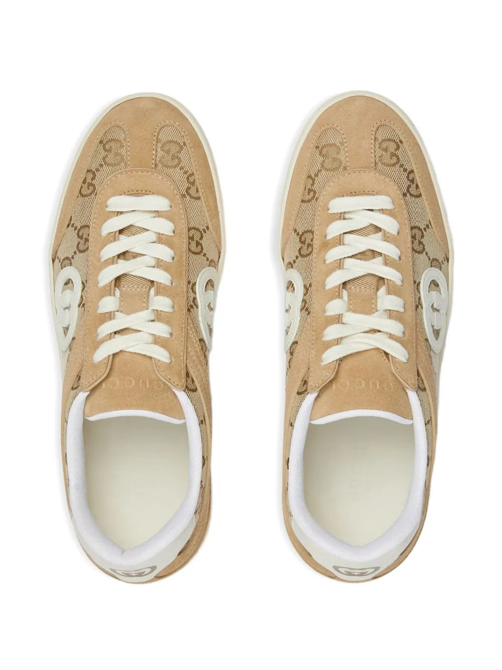 Gucci G75 Gg — Brown — Size US M 3.5 - US W 5 — Top View