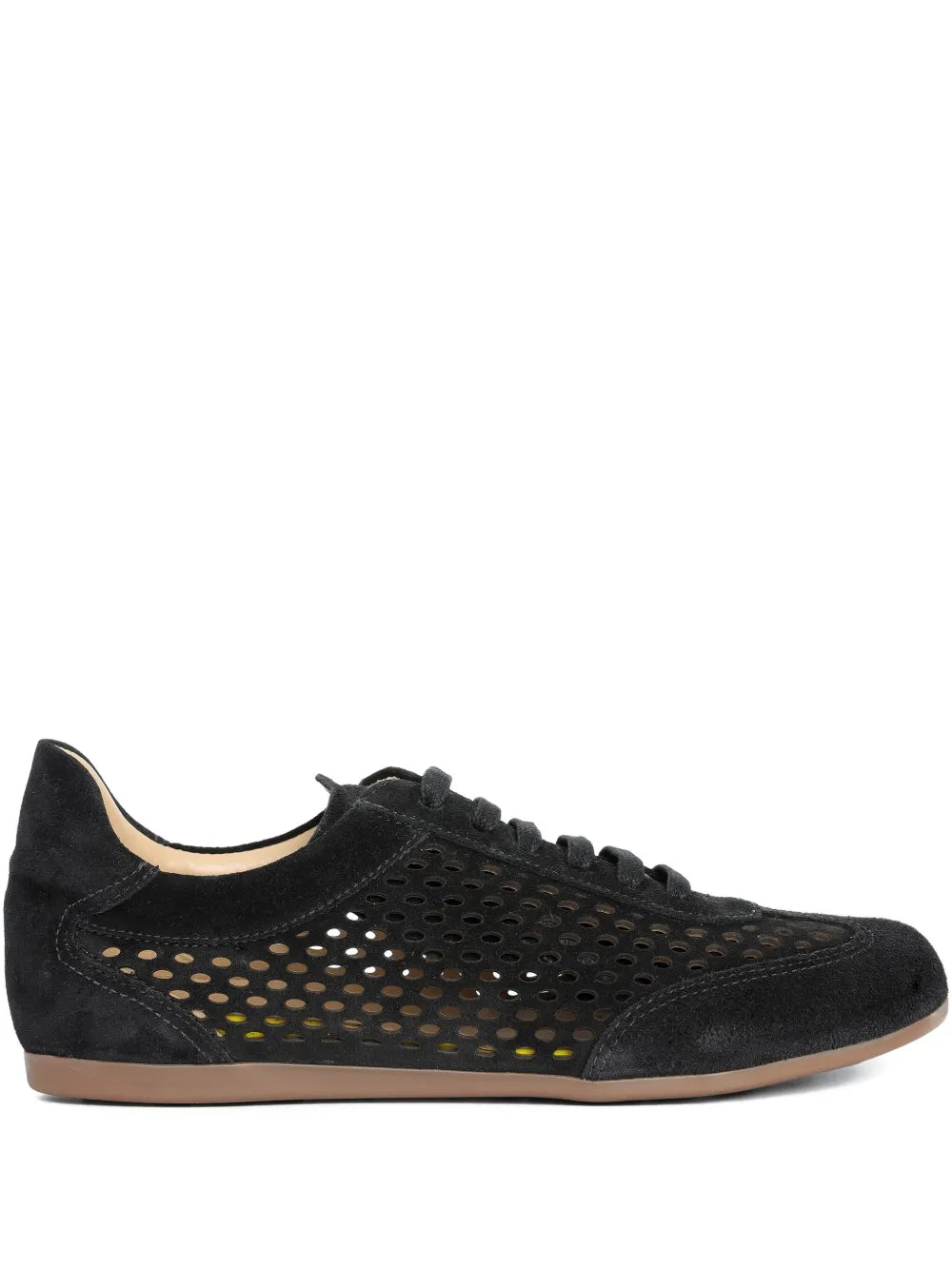 Sarah Chofakian Gelato Perforated — Black — Size US M 3.5 - US W 5 — Front View