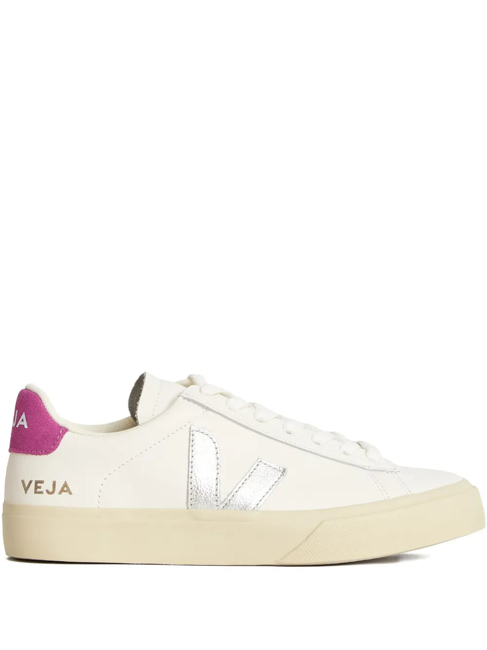 VEJA Logo Leather — White — Size US M 3.5 - US W 5 — Front View