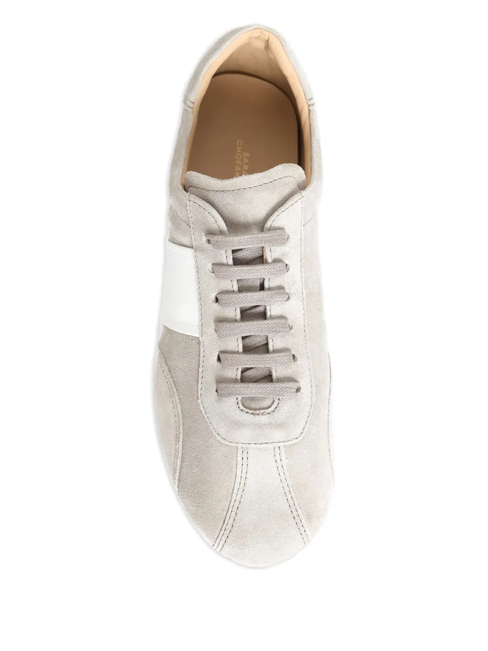 Sarah Chofakian Mochi Striped — Beige — Size US M 3.5 - US W 5 — Back View