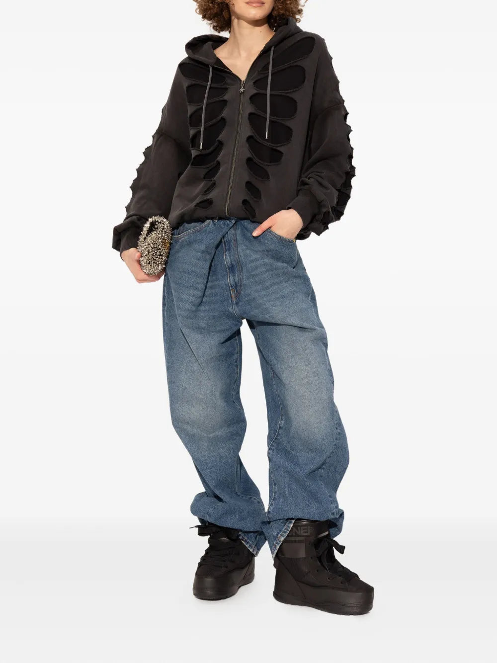 BOGNER X Michelin La Plagne 21 Logo — Black — Size US M 3.5 - US W 5 — Top View