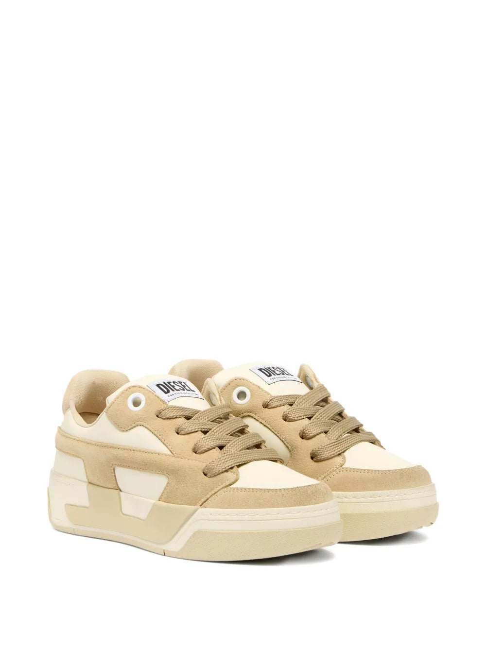 Diesel S-D-Ollie Low — Beige — Size US M 3.5 - US W 5 — Lifestyle View