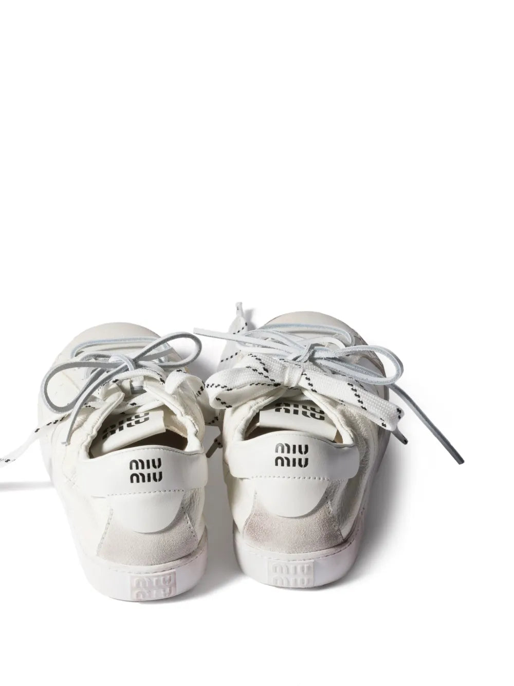 Miu Miu Deco Leather — White — Size US M 3.5 - US W 5 — Back View