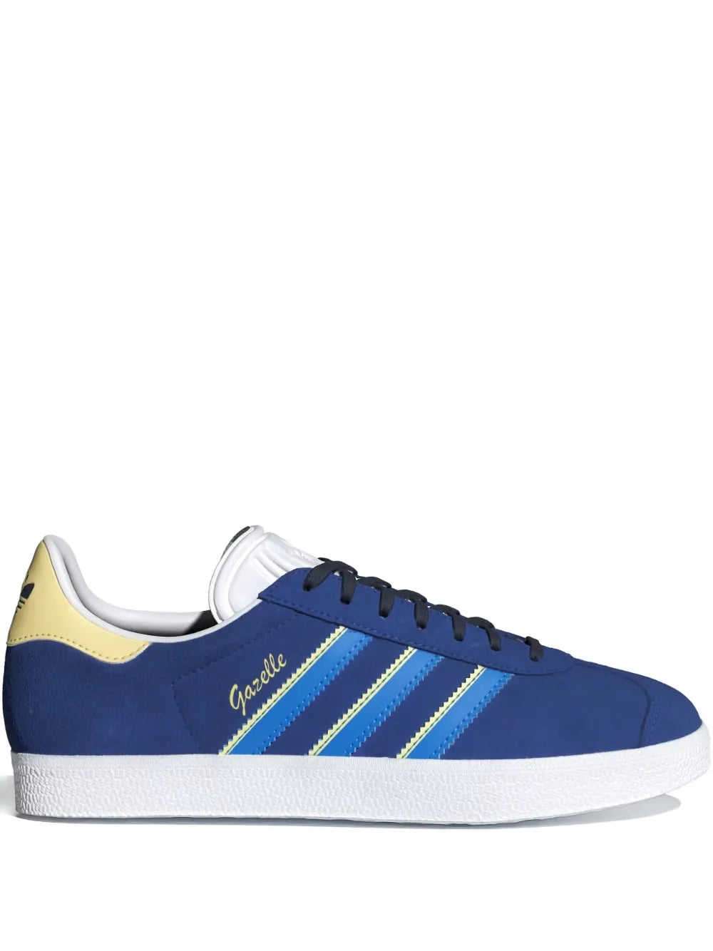 adidas Gazelle Striped — Blue — Size US M 3.5 - US W 5 — Front View