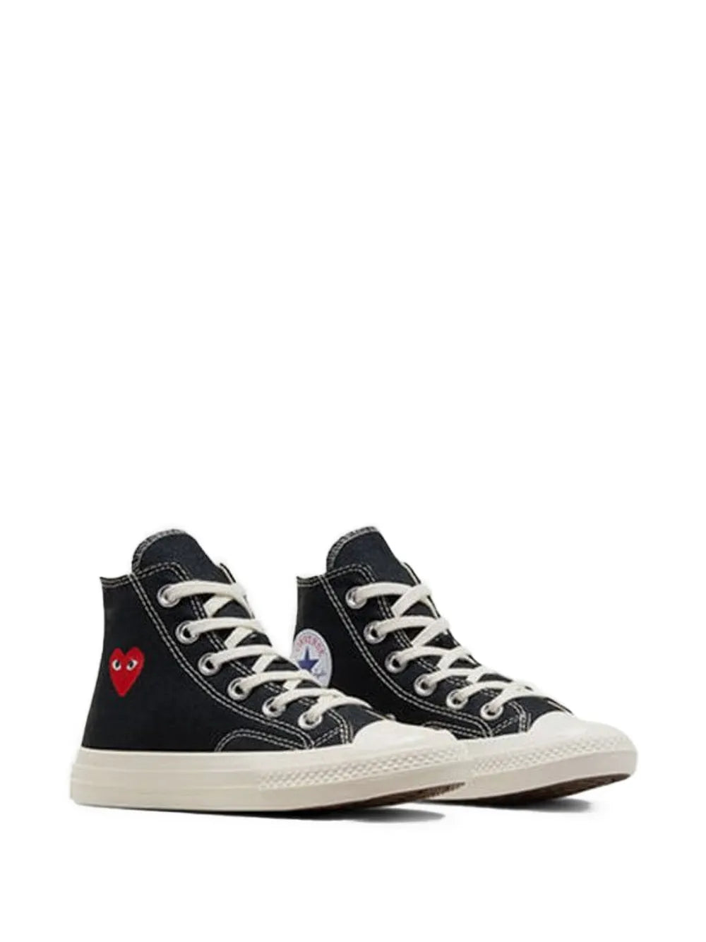 Comme Des Gar ns Play x Converse Chuck 70 Hi Logo-Print — Black — Size US M 3.5 - US W 5 — Side View