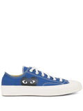 Comme Des Gar ns Play x Converse Chuck 70 Logo-Print — Blue — Size US M 3.5 - US W 5 — Front View