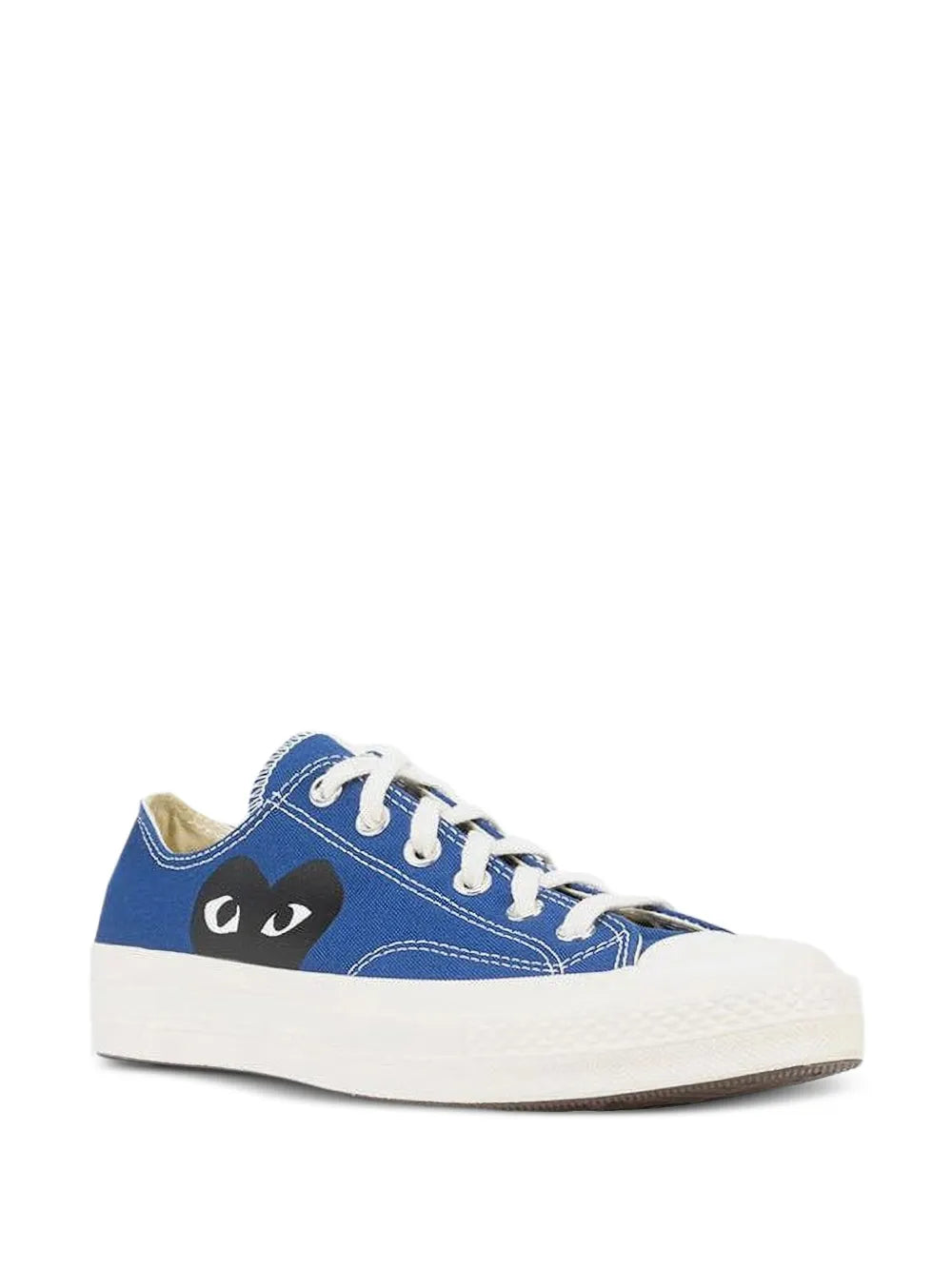 Comme Des Gar ns Play x Converse Chuck 70 Logo-Print — Blue — Size US M 3.5 - US W 5 — Side View