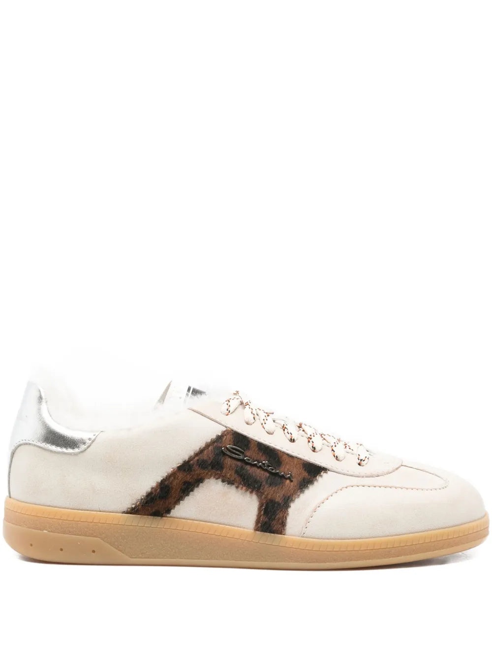 Santoni Animal-Print — Beige — Size US M 3.5 - US W 5 — Front View