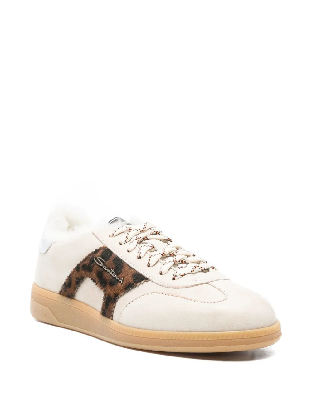 Santoni Animal-Print — Beige — Size US M 3.5 - US W 5 — Side View