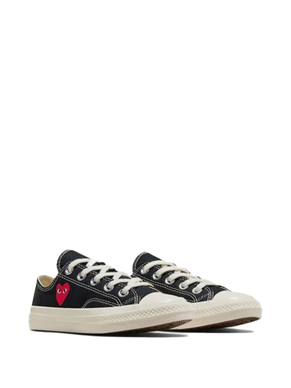 Comme Des Gar ns Play x Converse Single Heart Chuck 70 — Black — Size US M 3.5 - US W 5 — Side View
