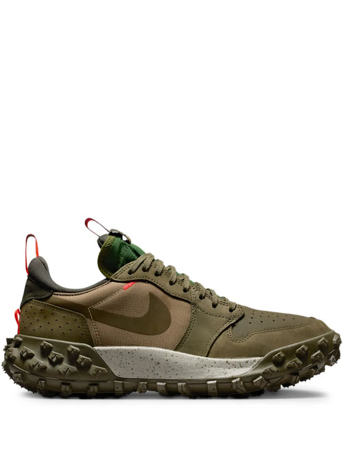 Air Jordan 1 Low Element Sneakers — Olive Green — Size US M 9.5 - US W 11 — Front View