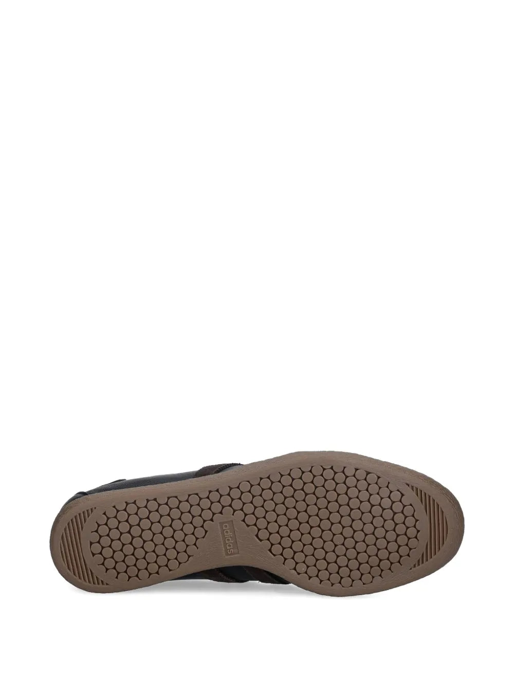 adidas Tobacco Three-Stripe Lace-Up — Black — Size US M 3.5 - US W 5 — Top View