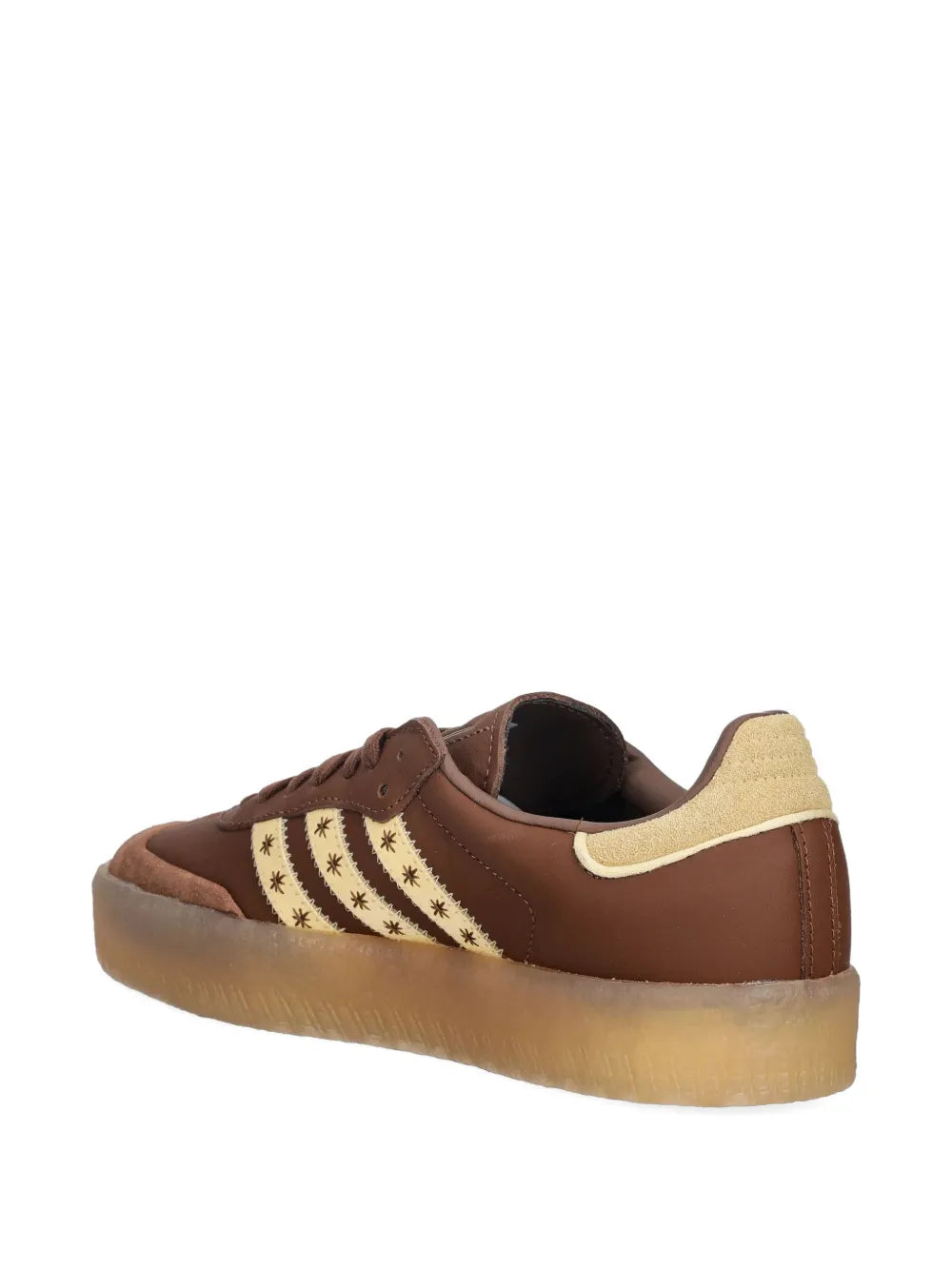 adidas Sambae Star-Motif — Brown — Size US M 3.5 - US W 5 — Top View
