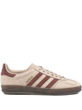 adidas Three-Stripe Gazelle Trainers — Beige/Brown — Size US M 9.5 - US W 11 — Front View