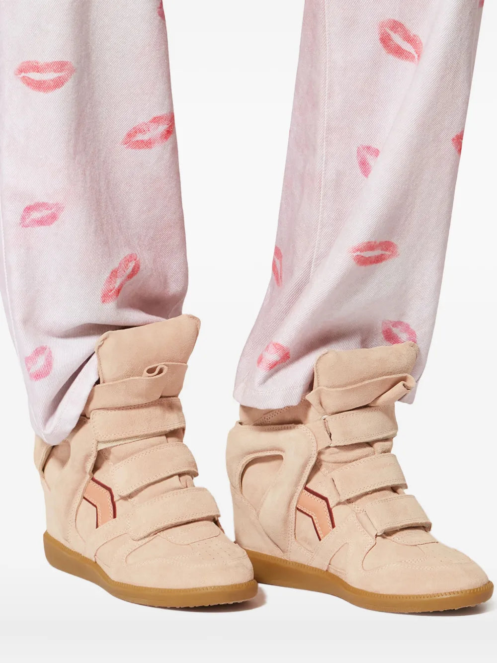 ISABEL MARANT 50Mm Bekett Leather — Pink — Size US M 3.5 - US W 5 — Detail View