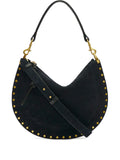 Isabel Marant Oskan Studded Zip Shoulder Strap — Same as shown — Size One Size — Front View